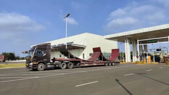 海口城建集团航发维修公司试车台首批设备抵达空港综保区